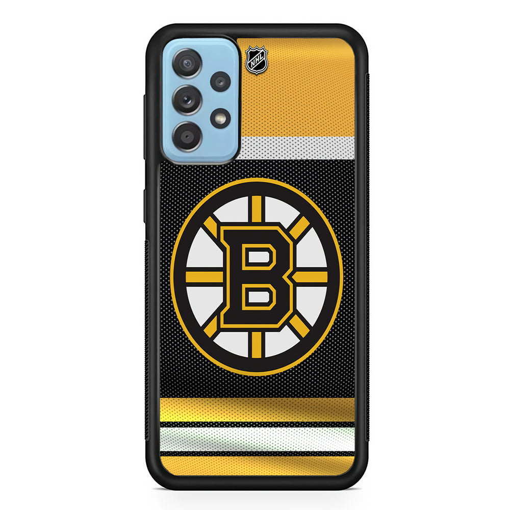 Hockey Boston Bruins NHL 002 Samsung Galaxy A72 Case-Phone Case-Rubber Black (2D Case)-Altracase