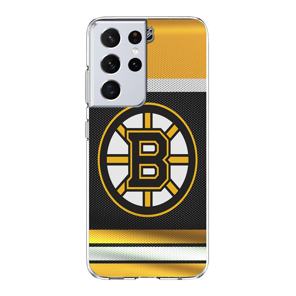 Hockey Boston Bruins NHL 002 Samsung Galaxy S23 Ultra Case-Phone Case-Clear Soft Case-Altracase