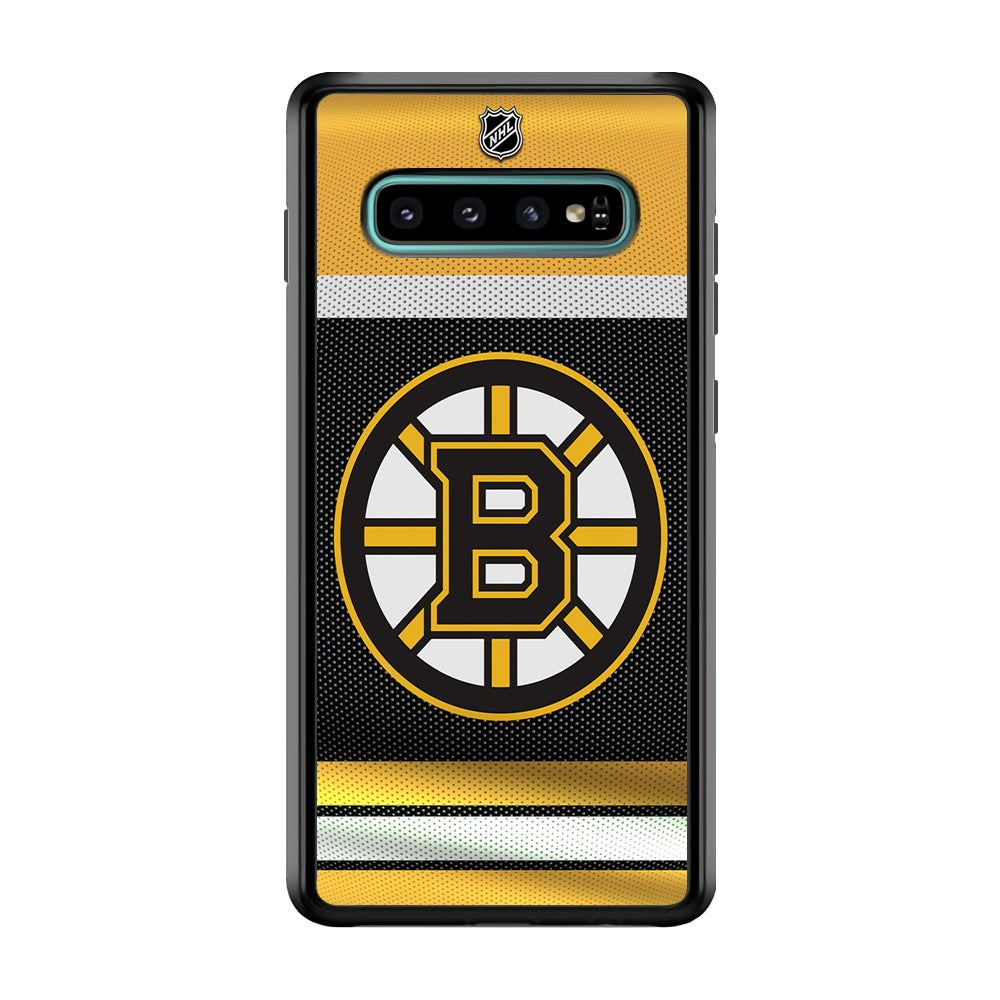 Hockey Boston Bruins NHL 002 Samsung Galaxy S10 Plus Case-Phone Case-Rubber Black (2D Case)-Altracase