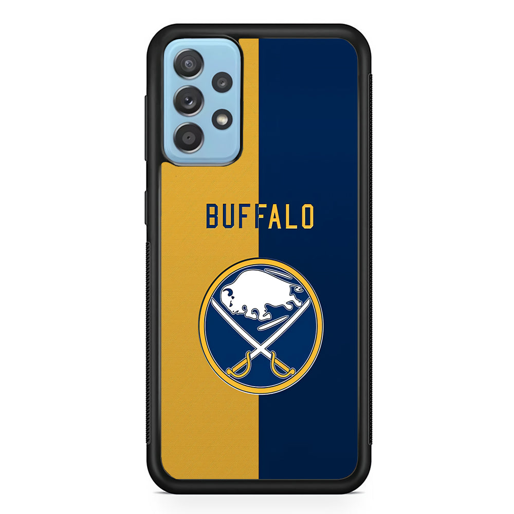 Hockey Buffalo Sabres NHL 001 Samsung Galaxy A72 Case-Phone Case-Rubber Black (2D Case)-Altracase