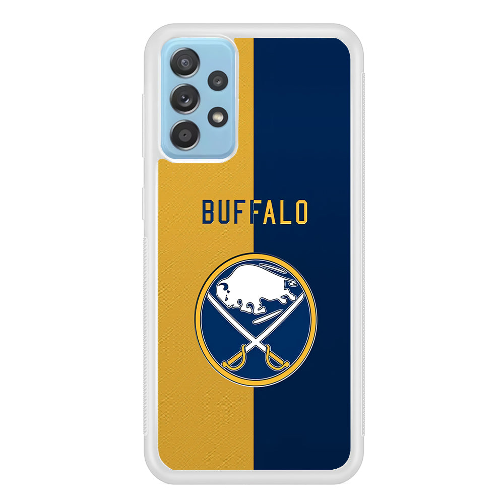Hockey Buffalo Sabres NHL 001 Samsung Galaxy A72 Case-Phone Case-Rubber White (2D Case)-Altracase