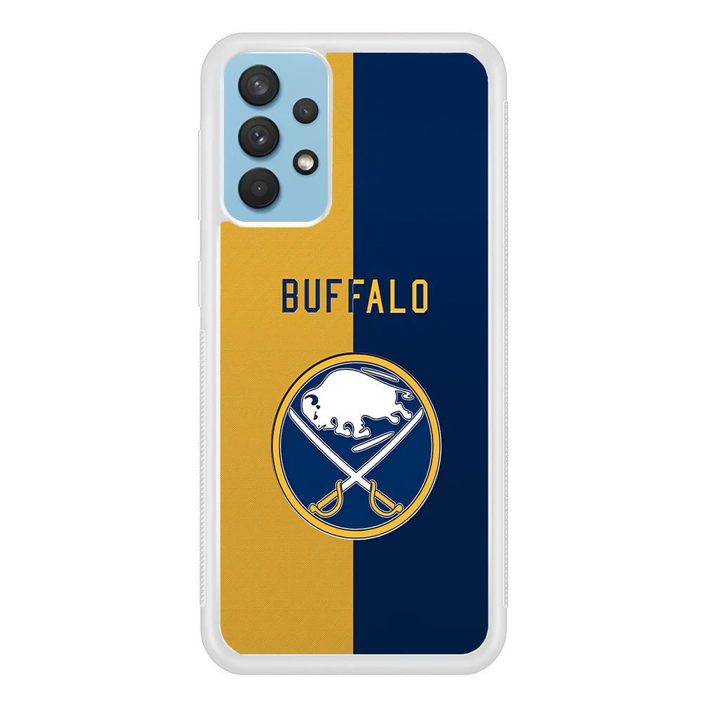 Hockey Buffalo Sabres NHL 001 Samsung Galaxy A32 Case-Phone Case-Rubber White (2D Case)-Altracase