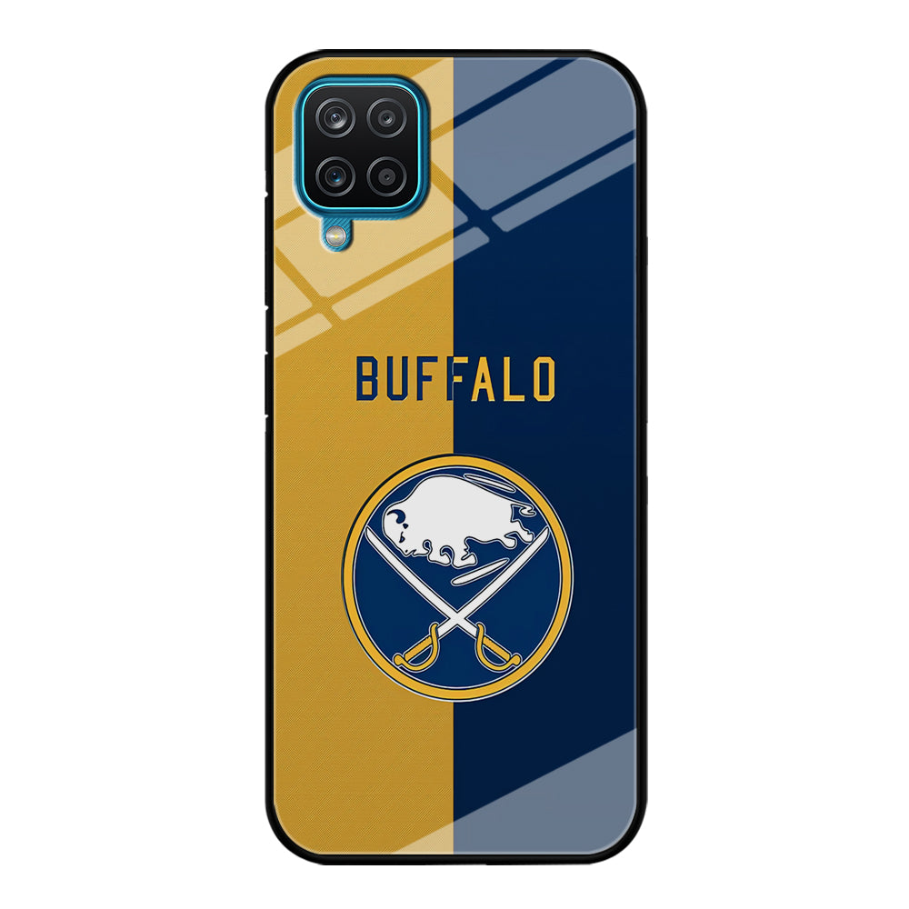 Hockey Buffalo Sabres NHL 001 Samsung Galaxy A12 Case-Phone Case-Tempered Glass Case-Altracase
