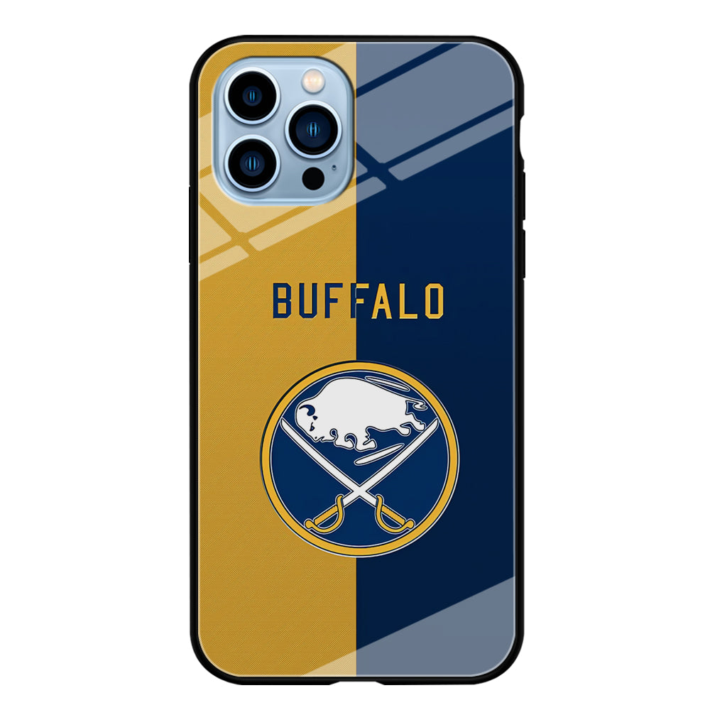 Hockey Buffalo Sabres NHL 001 iPhone 15 Pro Max Case-Phone Case-Tempered Glass Case-Altracase