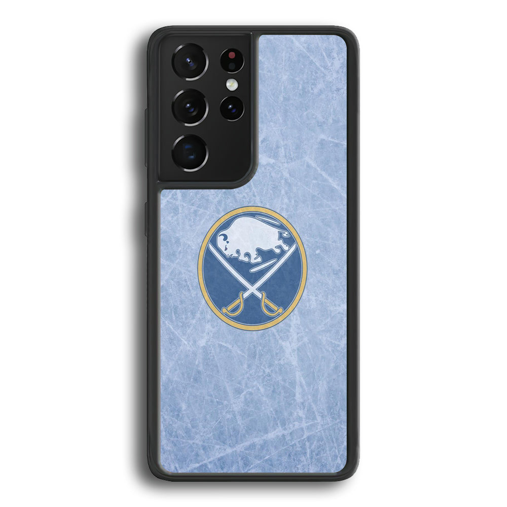 Hockey Buffalo Sabres NHL 002 Samsung Galaxy S25 Ultra Case-Phone Case-Rubber Black (2D Case)-Altracase