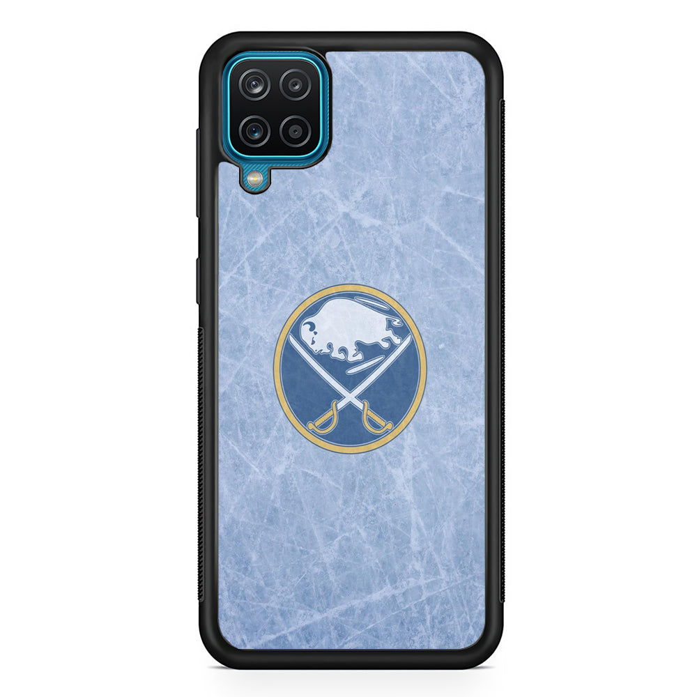 Hockey Buffalo Sabres NHL 002 Samsung Galaxy A12 Case-Phone Case-Rubber Black (2D Case)-Altracase