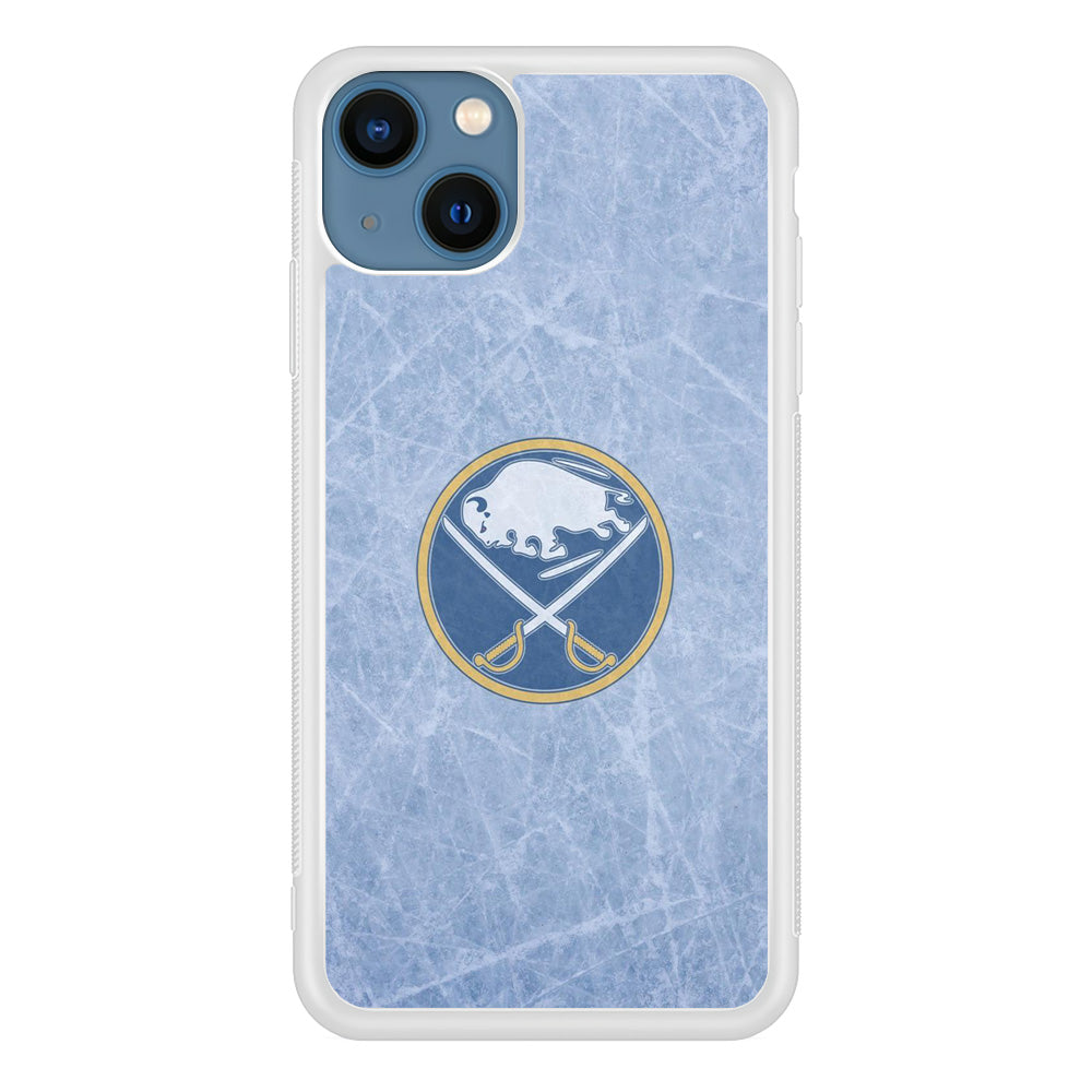 Hockey Buffalo Sabres NHL 002 iPhone 15 Plus Case-Phone Case-Rubber White (2D Case)-Altracase