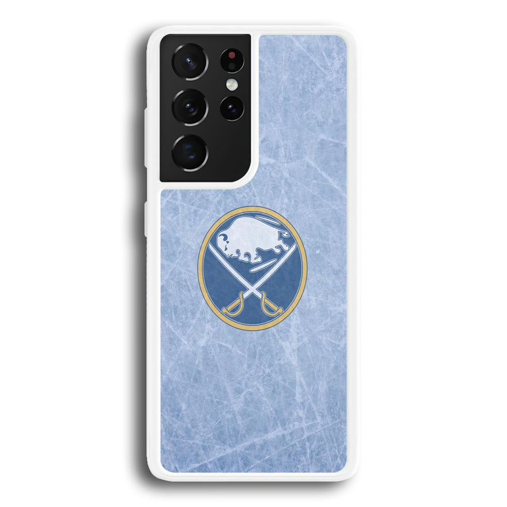 Hockey Buffalo Sabres NHL 002 Samsung Galaxy S21 Ultra Case-Phone Case-Rubber White (2D Case)-Altracase