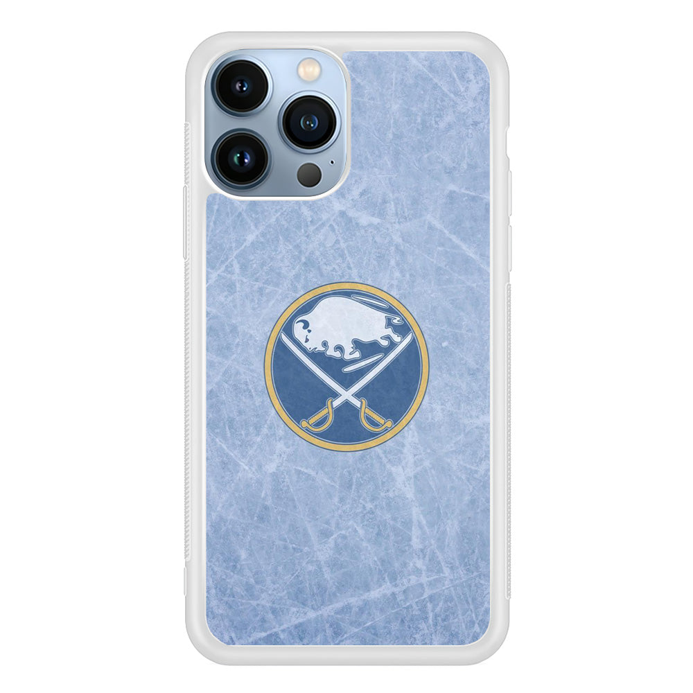 Hockey Buffalo Sabres NHL 002 iPhone 15 Pro Max Case-Phone Case-Rubber White (2D Case)-Altracase