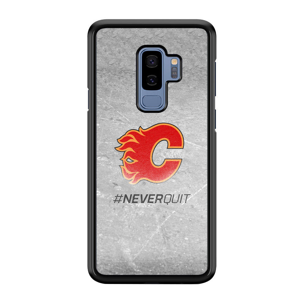 Hockey Calgary Flames NHL 001 Samsung Galaxy S9 Plus Case-Phone Case-Rubber Black (2D Case)-Altracase