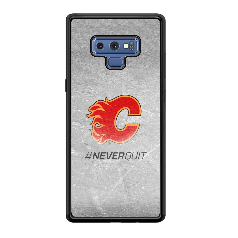 Hockey Calgary Flames NHL 001 Samsung Galaxy Note 9 Case-Phone Case-Rubber Black (2D Case)-Altracase