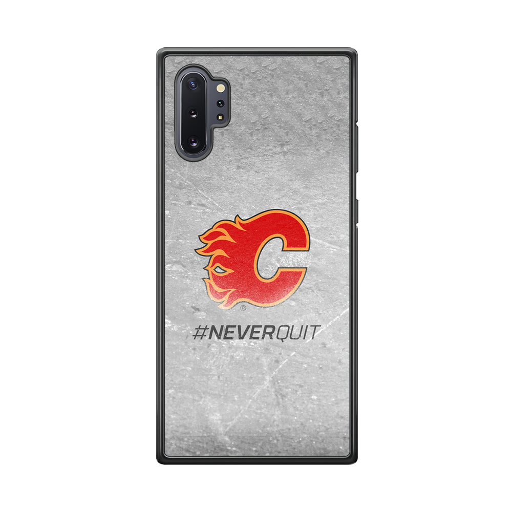 Hockey Calgary Flames NHL 001 Samsung Galaxy Note 10 Plus Case-Phone Case-Rubber Black (2D Case)-Altracase