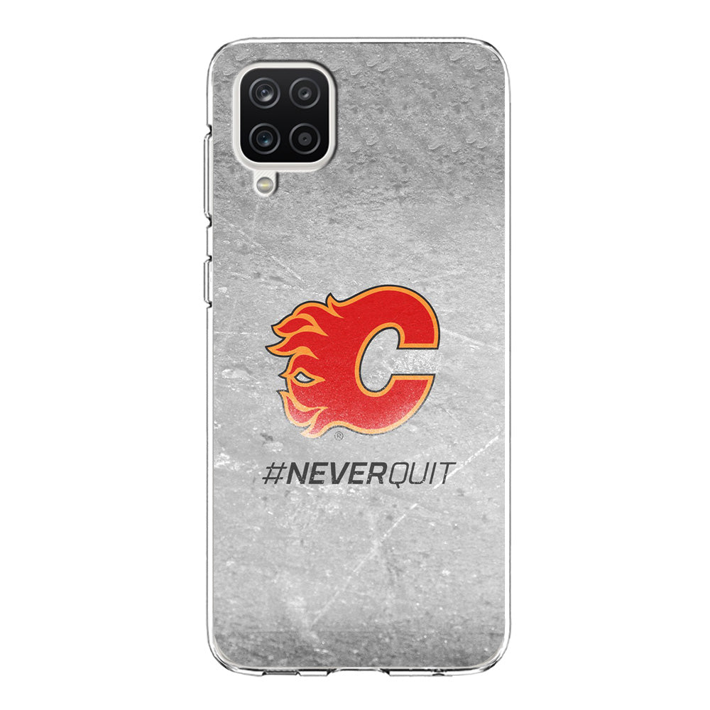 Hockey Calgary Flames NHL 001 Samsung Galaxy A12 Case-Phone Case-Clear Soft Case-Altracase