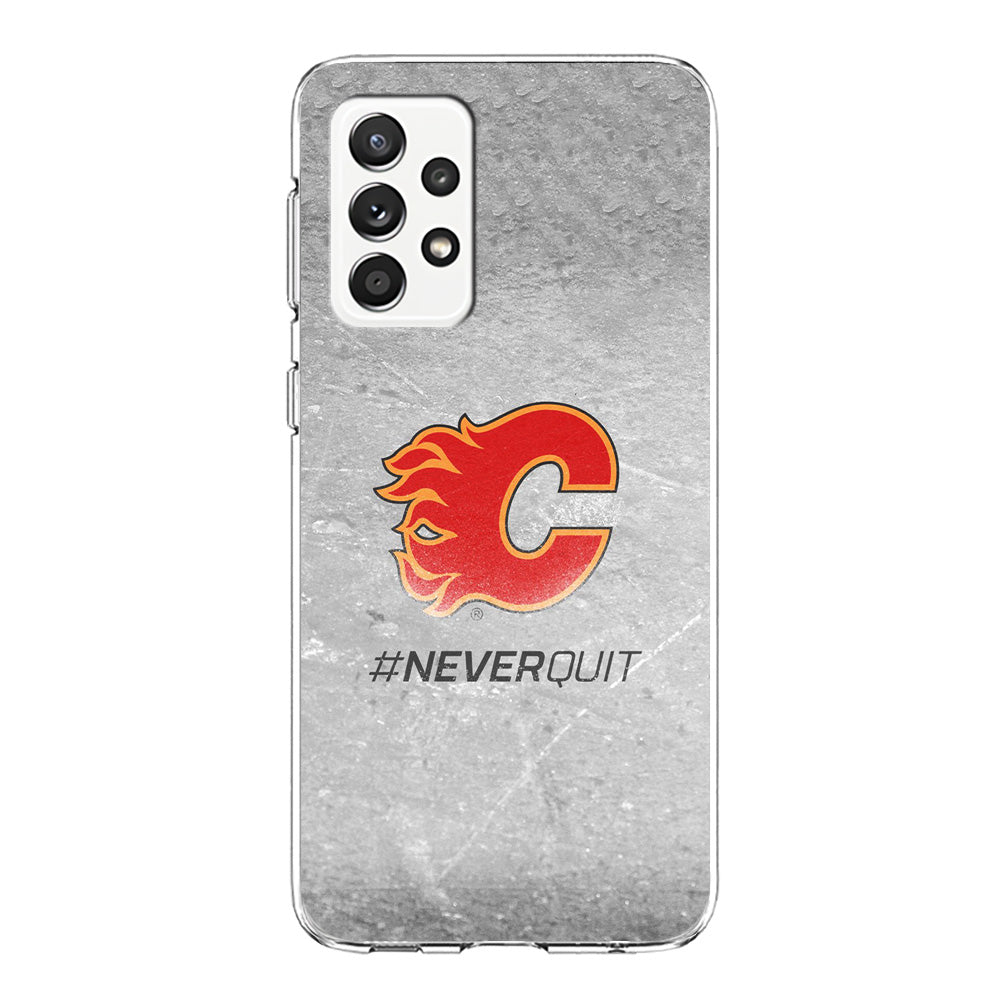 Hockey Calgary Flames NHL 001 Samsung Galaxy A72 Case-Phone Case-Clear Soft Case-Altracase