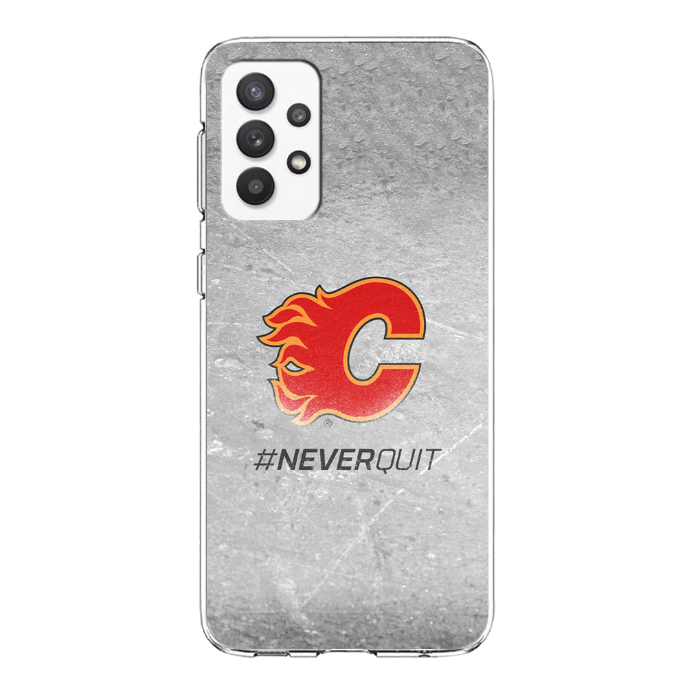 Hockey Calgary Flames NHL 001 Samsung Galaxy A32 Case-Phone Case-Clear Soft Case-Altracase