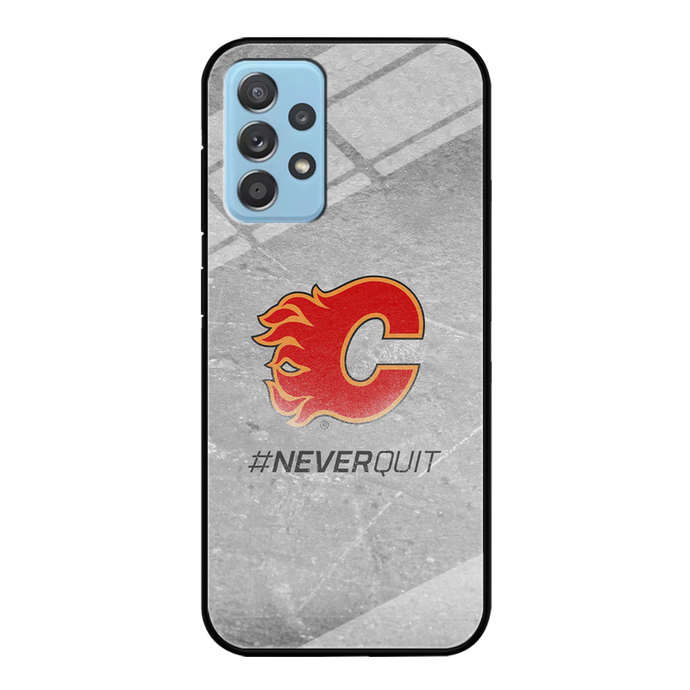 Hockey Calgary Flames NHL 001 Samsung Galaxy A72 Case-Phone Case-Tempered Glass Case-Altracase