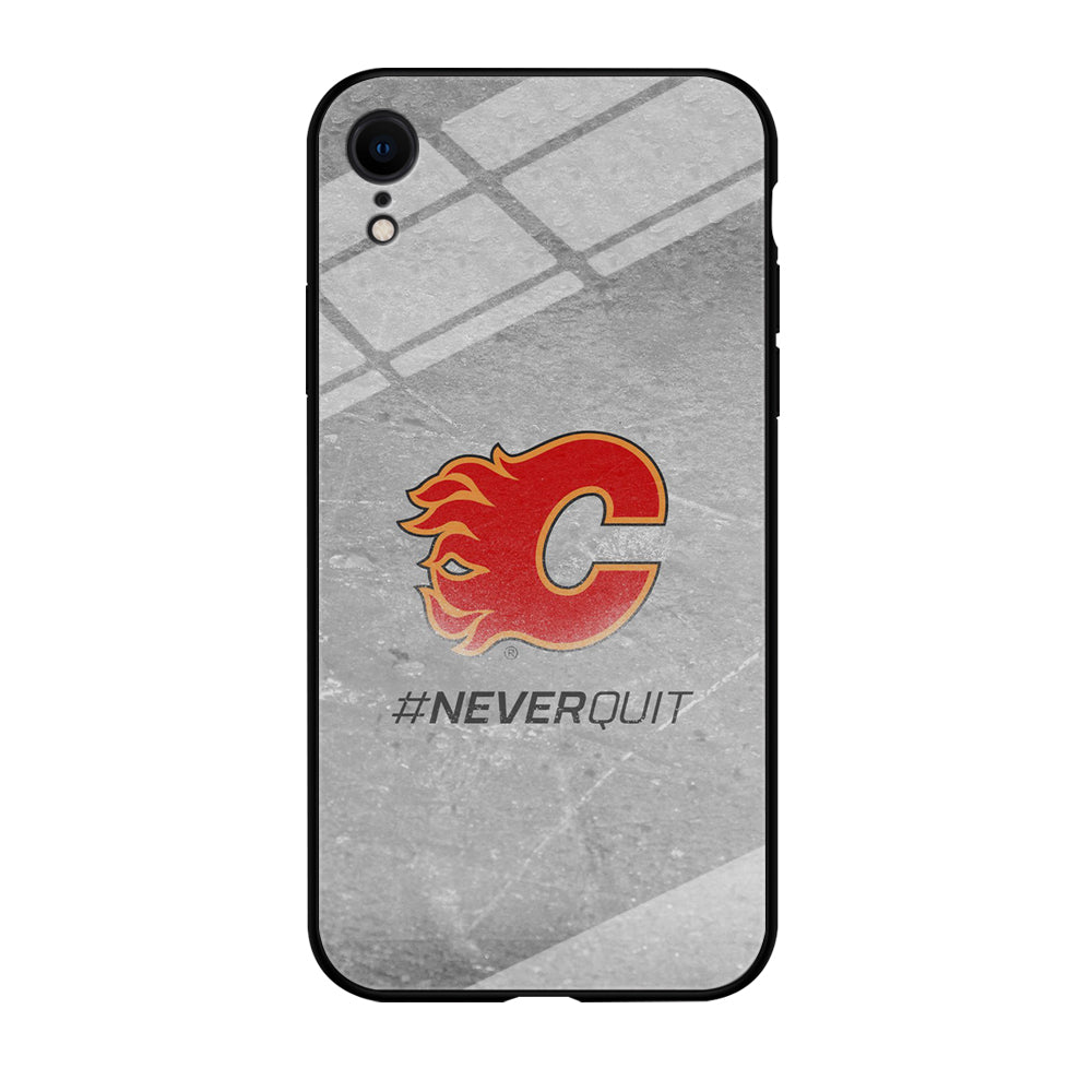 Hockey Calgary Flames NHL 001 iPhone XR Case-Phone Case-Tempered Glass Case-Altracase