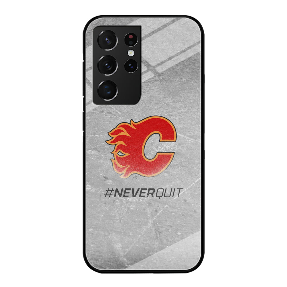 Hockey Calgary Flames NHL 001 Samsung Galaxy S21 Ultra Case-Phone Case-Tempered Glass Case-Altracase