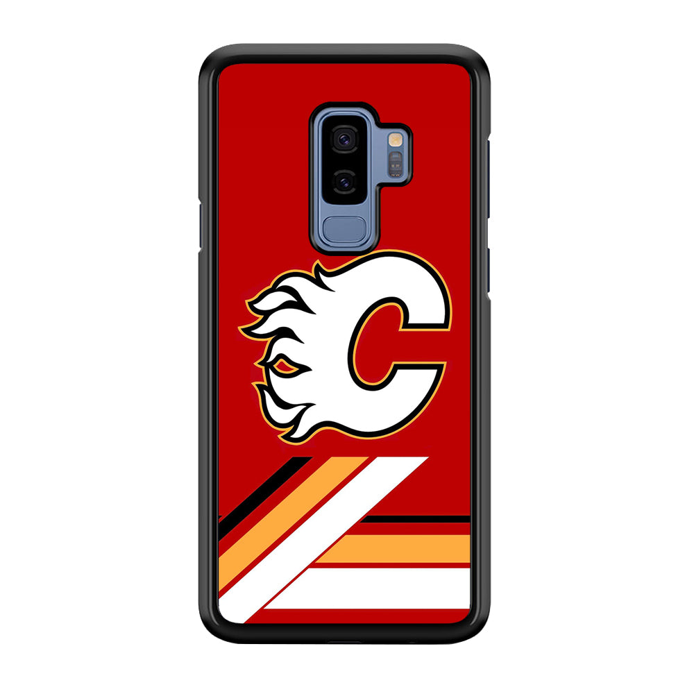 Hockey Calgary Flames NHL 002 Samsung Galaxy S9 Plus Case-Phone Case-Rubber Black (2D Case)-Altracase