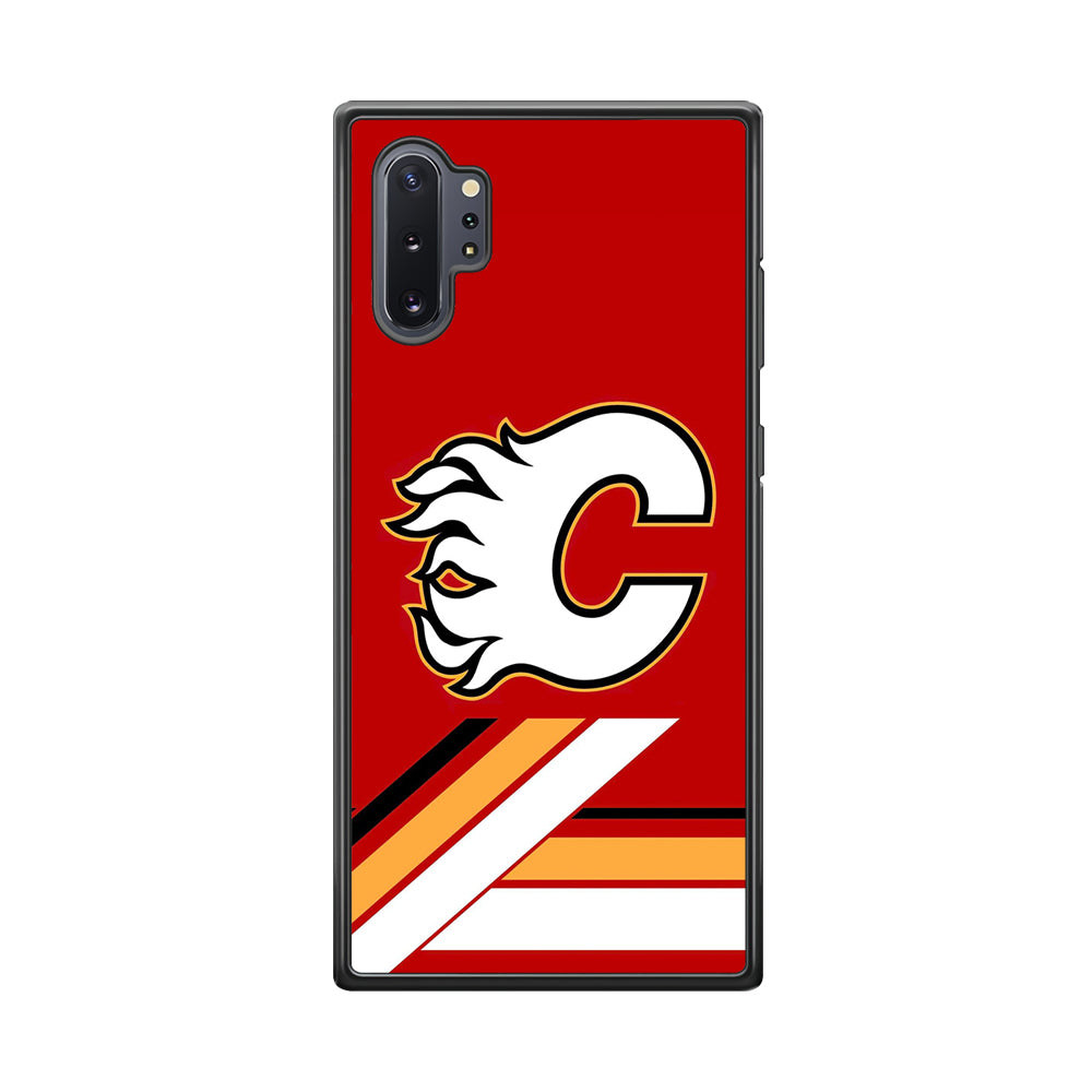 Hockey Calgary Flames NHL 002 Samsung Galaxy Note 10 Plus Case-Phone Case-Rubber Black (2D Case)-Altracase