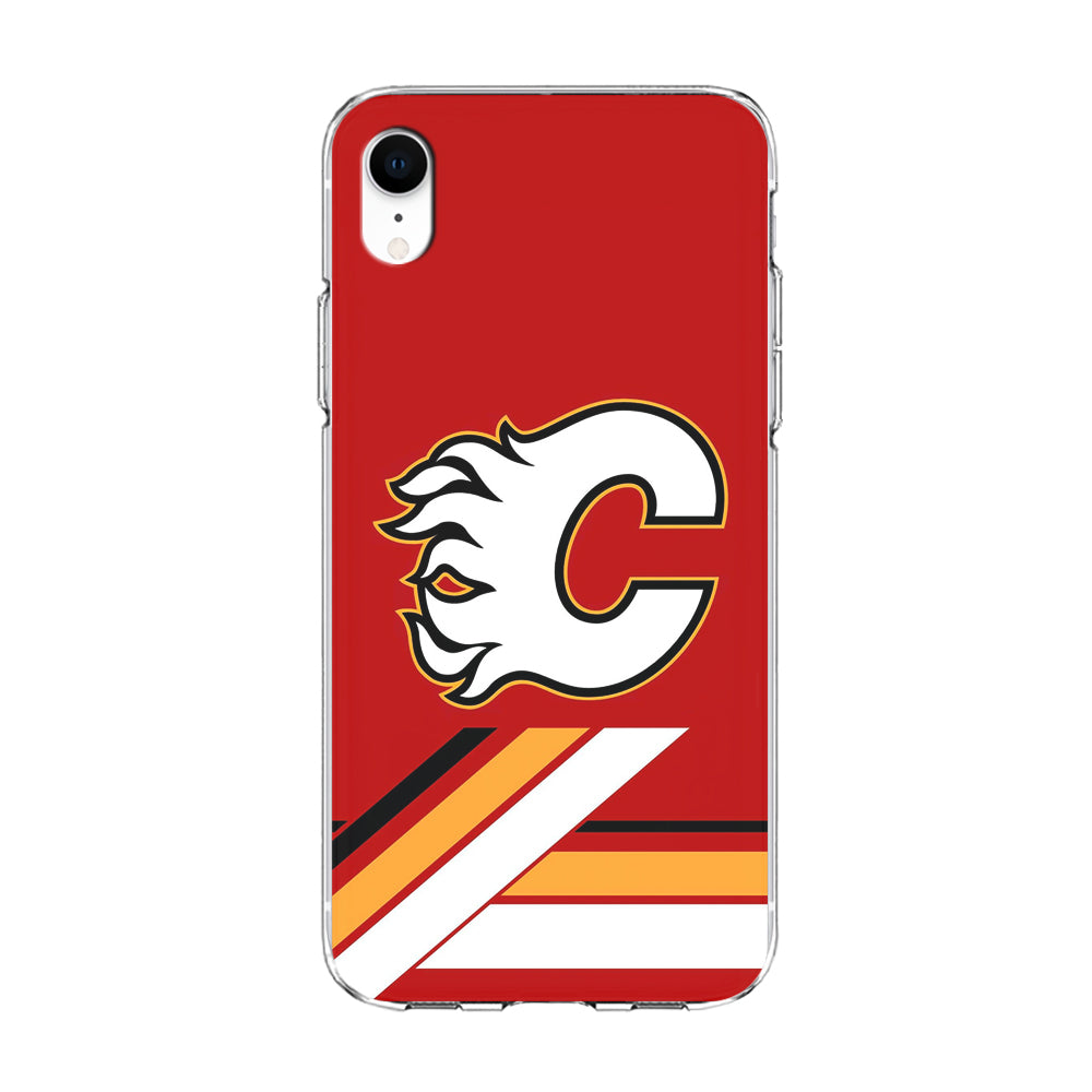 Hockey Calgary Flames NHL 002 iPhone XR Case-Phone Case-Clear Soft Case-Altracase