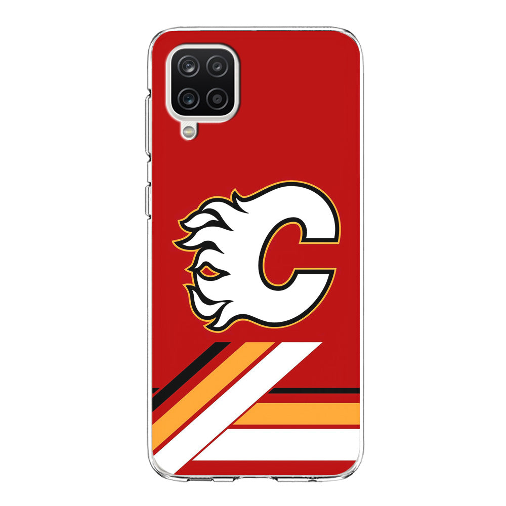 Hockey Calgary Flames NHL 002 Samsung Galaxy A12 Case-Phone Case-Clear Soft Case-Altracase