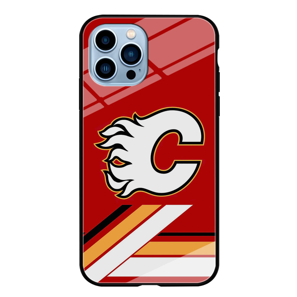 Hockey Calgary Flames NHL 002 iPhone 15 Pro Max Case-Phone Case-Tempered Glass Case-Altracase