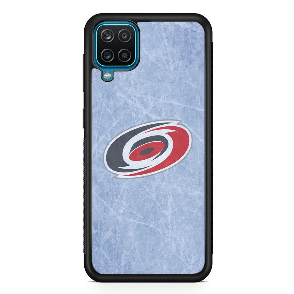 Hockey Carolina Hurricanes NHL 001 Samsung Galaxy A12 Case-Phone Case-Rubber Black (2D Case)-Altracase