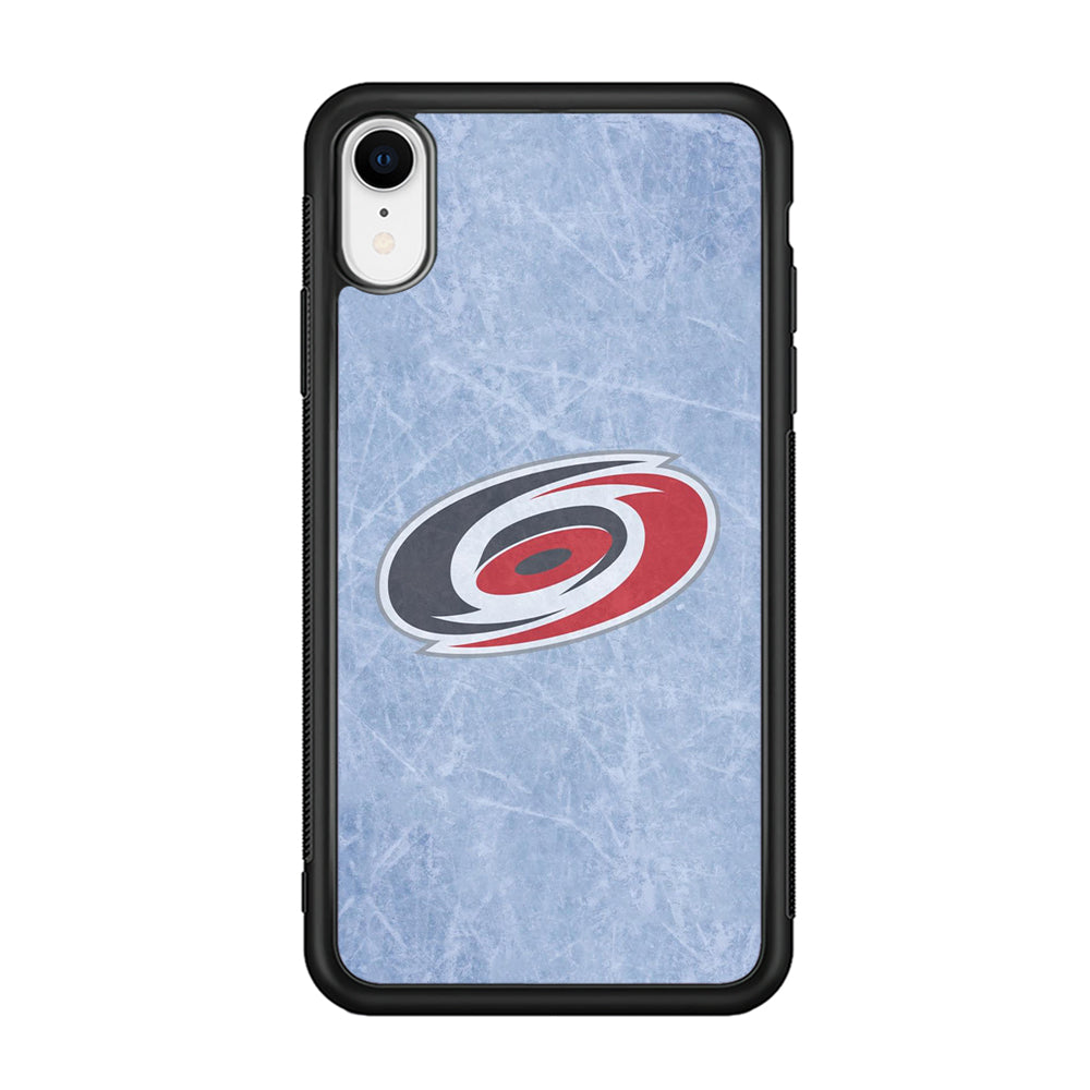 Hockey Carolina Hurricanes NHL 001 iPhone XR Case-Phone Case-Rubber Black (2D Case)-Altracase