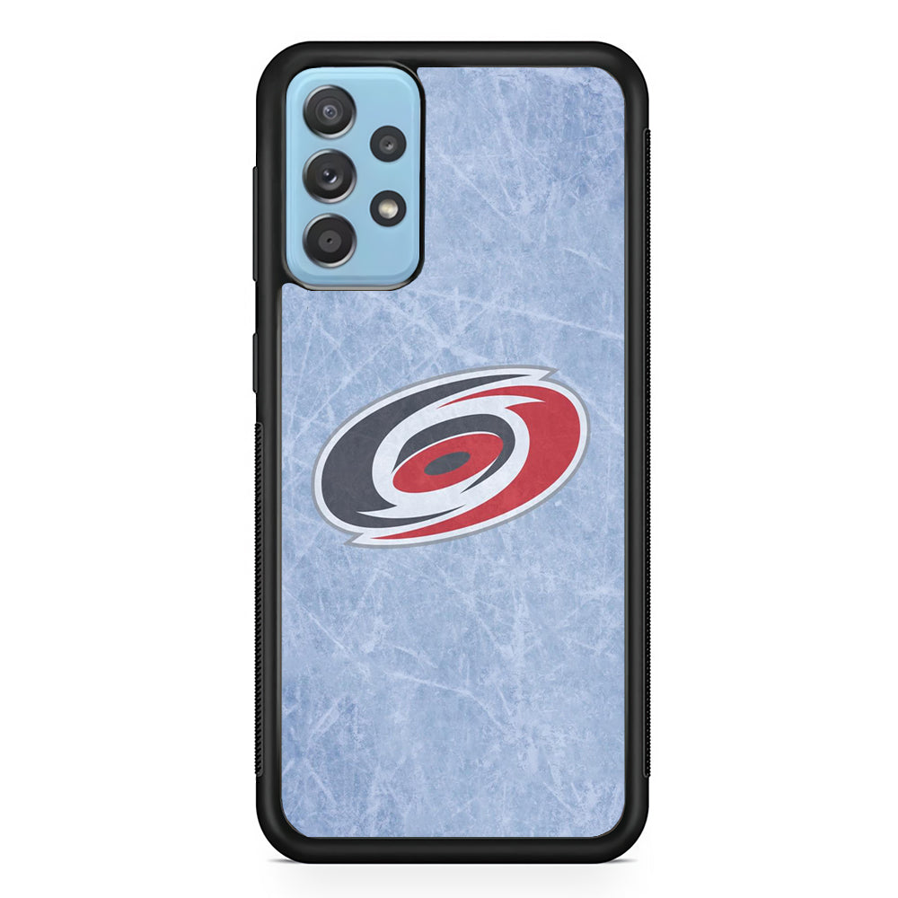 Hockey Carolina Hurricanes NHL 001 Samsung Galaxy A72 Case-Phone Case-Rubber Black (2D Case)-Altracase