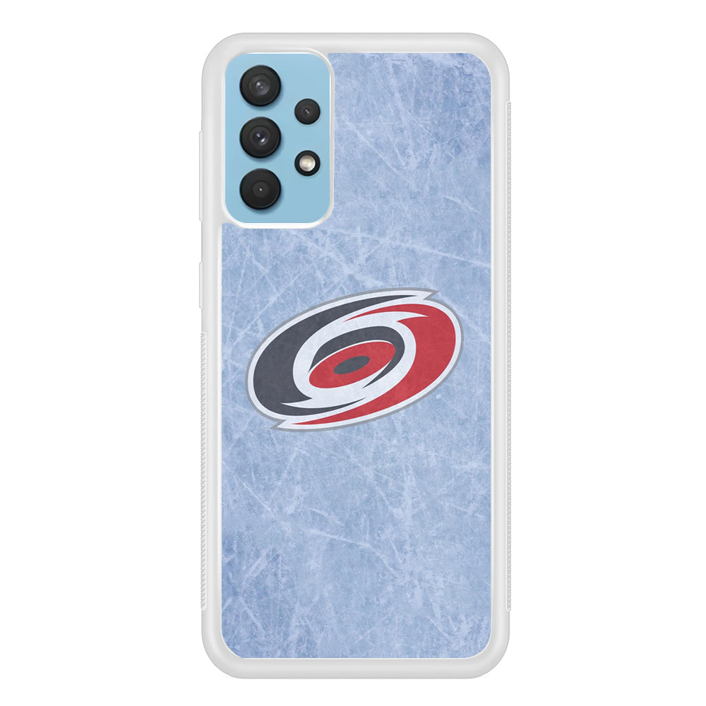 Hockey Carolina Hurricanes NHL 001 Samsung Galaxy A32 Case-Phone Case-Rubber White (2D Case)-Altracase