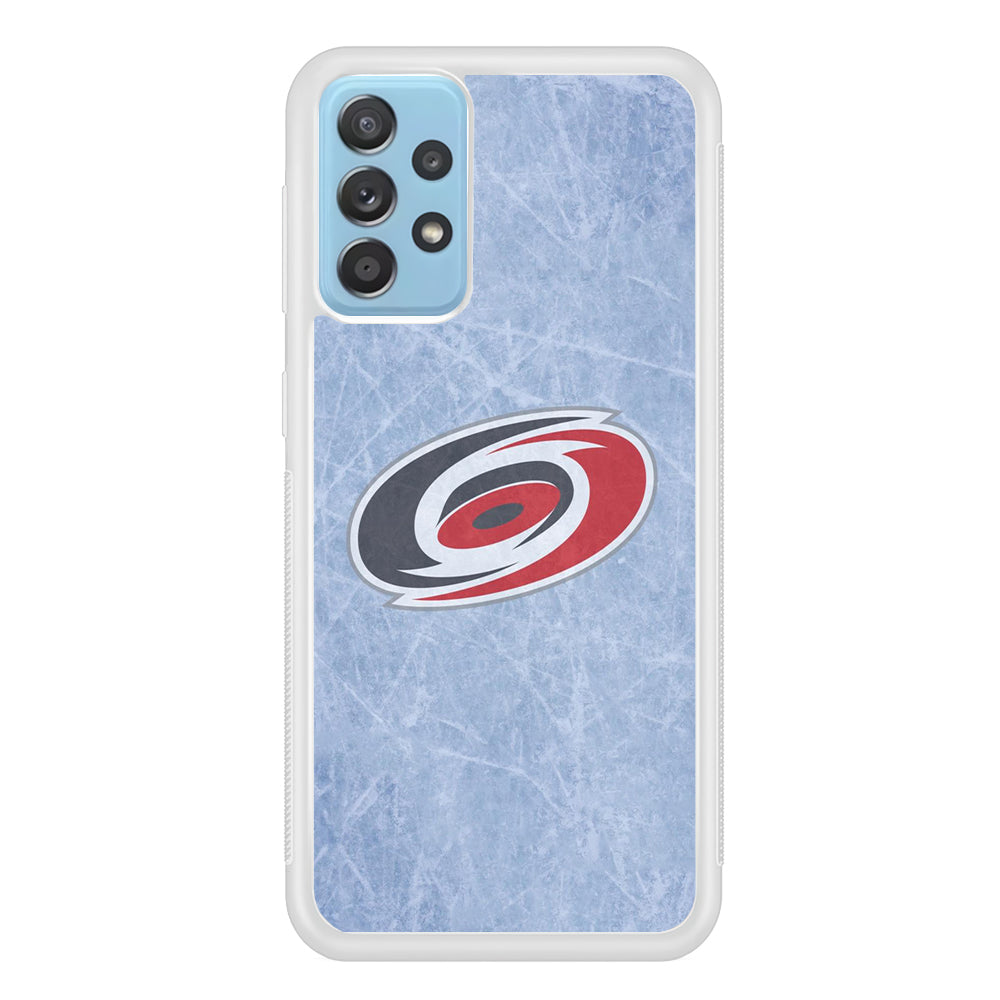Hockey Carolina Hurricanes NHL 001 Samsung Galaxy A72 Case-Phone Case-Rubber White (2D Case)-Altracase
