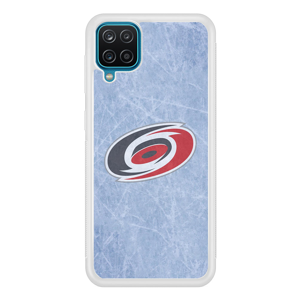 Hockey Carolina Hurricanes NHL 001 Samsung Galaxy A12 Case-Phone Case-Rubber White (2D Case)-Altracase