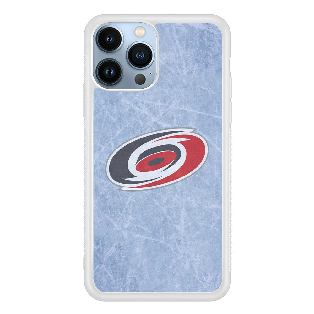 Hockey Carolina Hurricanes NHL 001 iPhone 15 Pro Max Case-Phone Case-Rubber White (2D Case)-Altracase