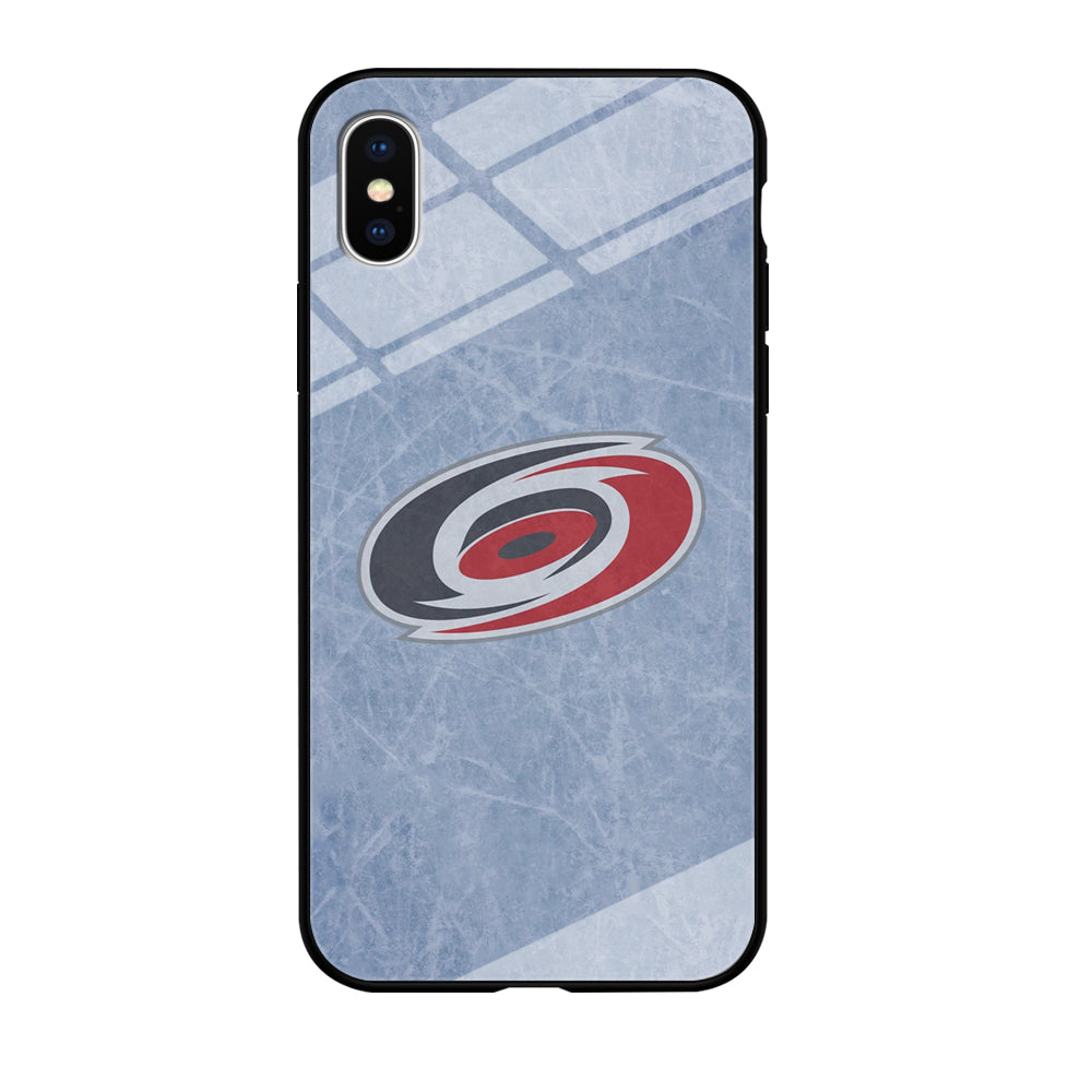 Hockey Carolina Hurricanes NHL 001 iPhone Xs Case-Phone Case-Tempered Glass Case-Altracase