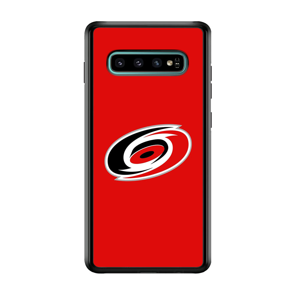 Hockey Carolina Hurricanes NHL 002 Samsung Galaxy S10 Case-Phone Case-Rubber Black (2D Case)-Altracase