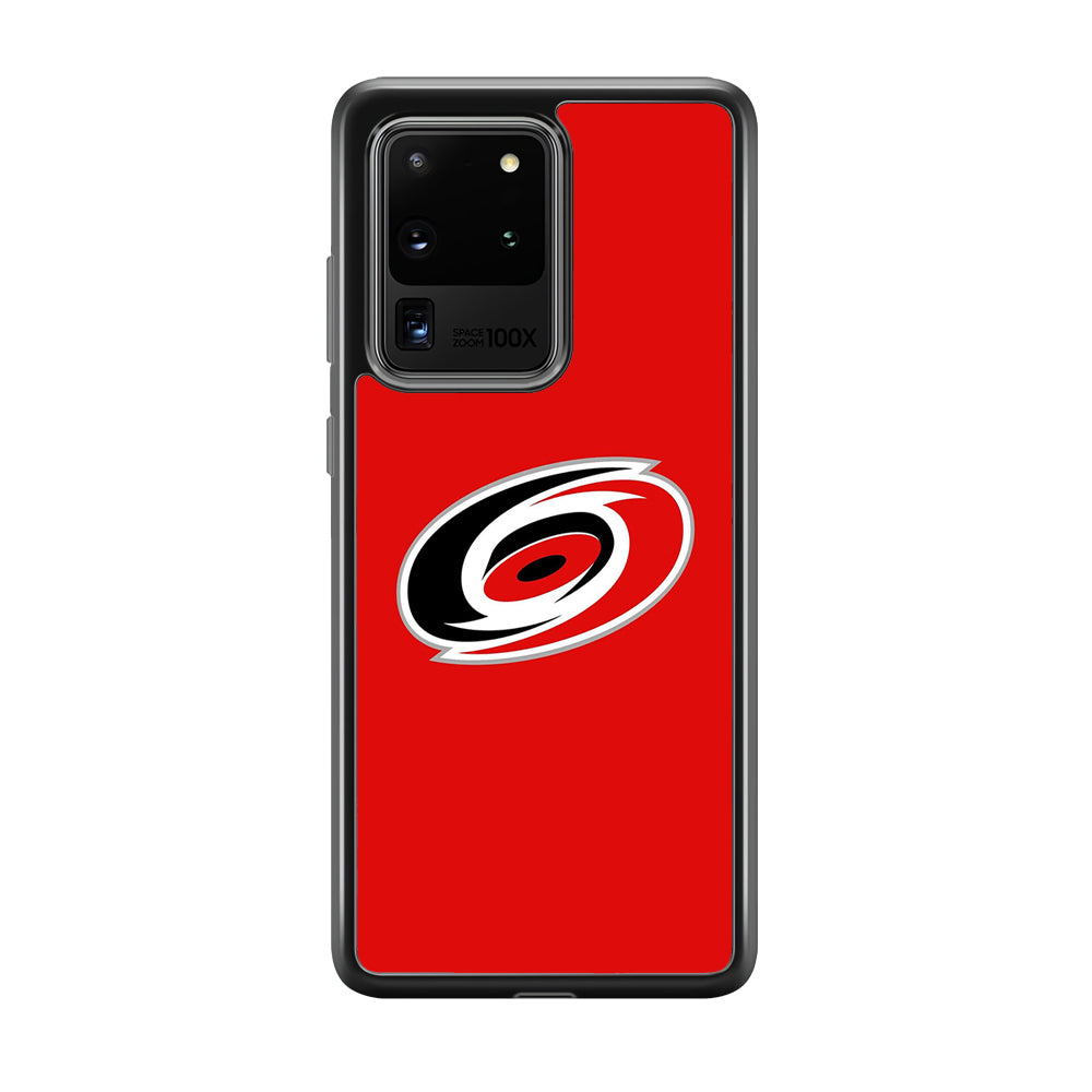 Hockey Carolina Hurricanes NHL 002 Samsung Galaxy S20 Ultra Case-Phone Case-Rubber Black (2D Case)-Altracase