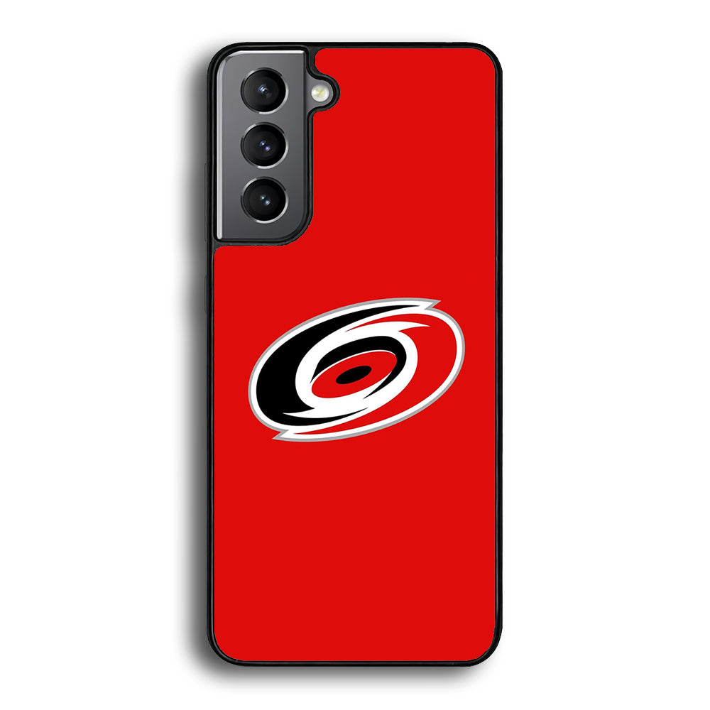 Hockey Carolina Hurricanes NHL 002 Samsung Galaxy S21 Plus Case-Phone Case-Rubber Black (2D Case)-Altracase