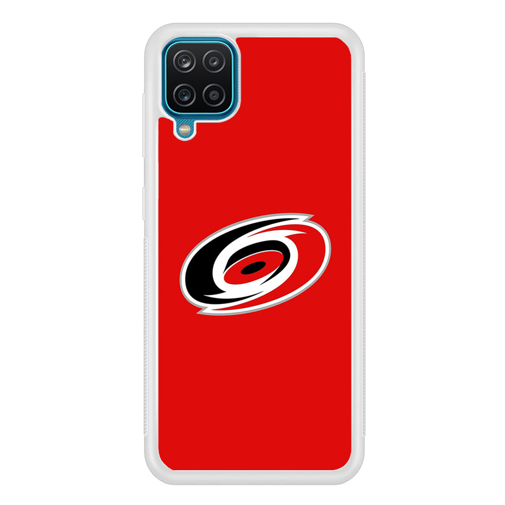 Hockey Carolina Hurricanes NHL 002 Samsung Galaxy A12 Case-Phone Case-Rubber White (2D Case)-Altracase
