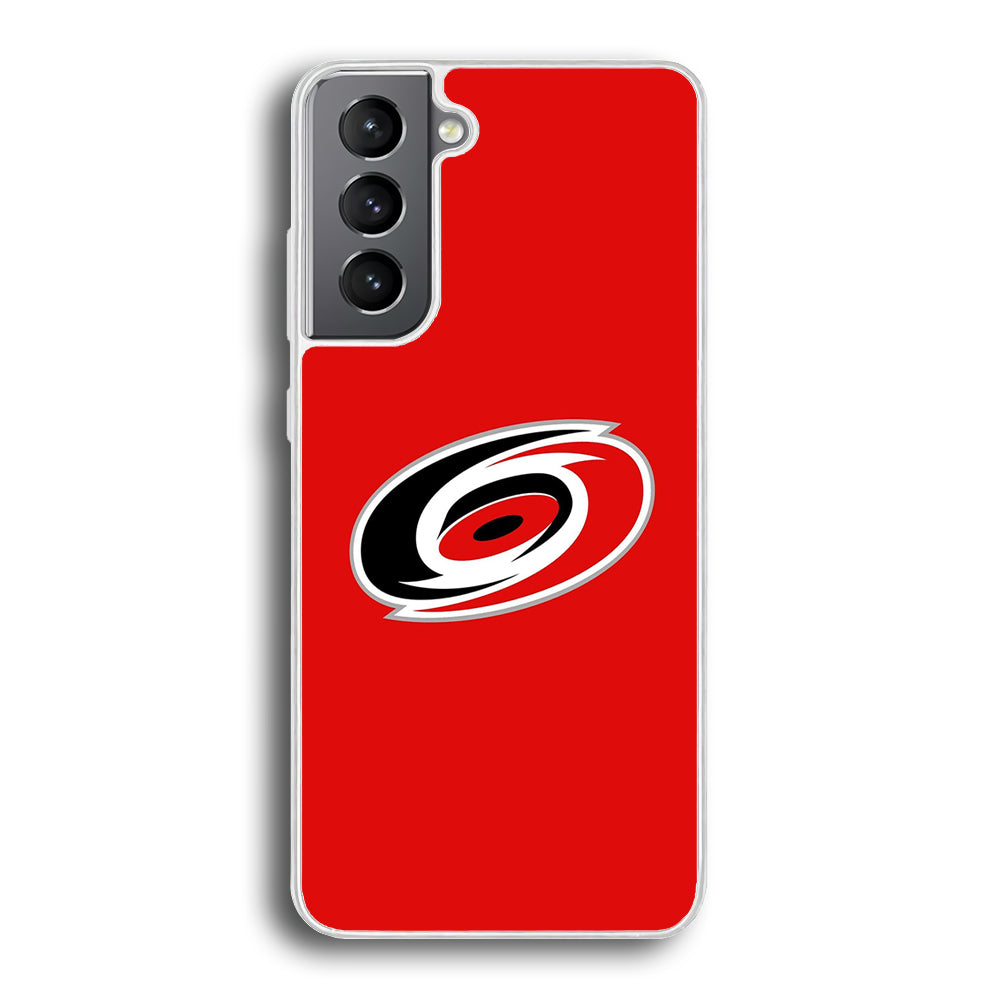 Hockey Carolina Hurricanes NHL 002 Samsung Galaxy S21 Plus Case-Phone Case-Rubber White (2D Case)-Altracase