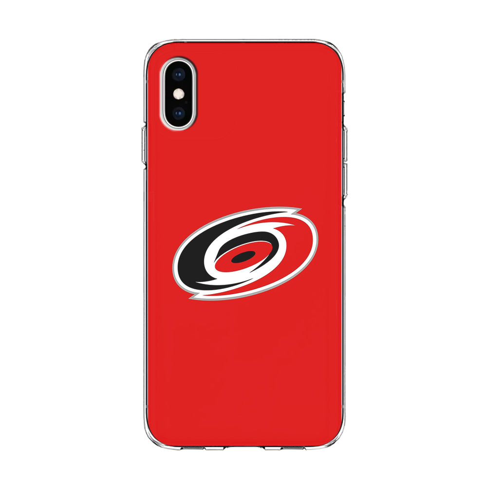 Hockey Carolina Hurricanes NHL 002 iPhone Xs Case-Phone Case-Clear Soft Case-Altracase