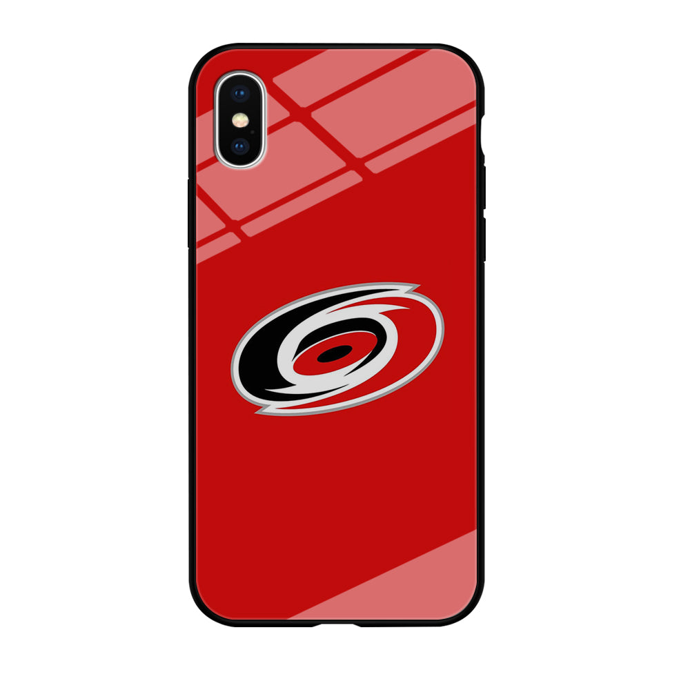 Hockey Carolina Hurricanes NHL 002 iPhone Xs Case-Phone Case-Tempered Glass Case-Altracase
