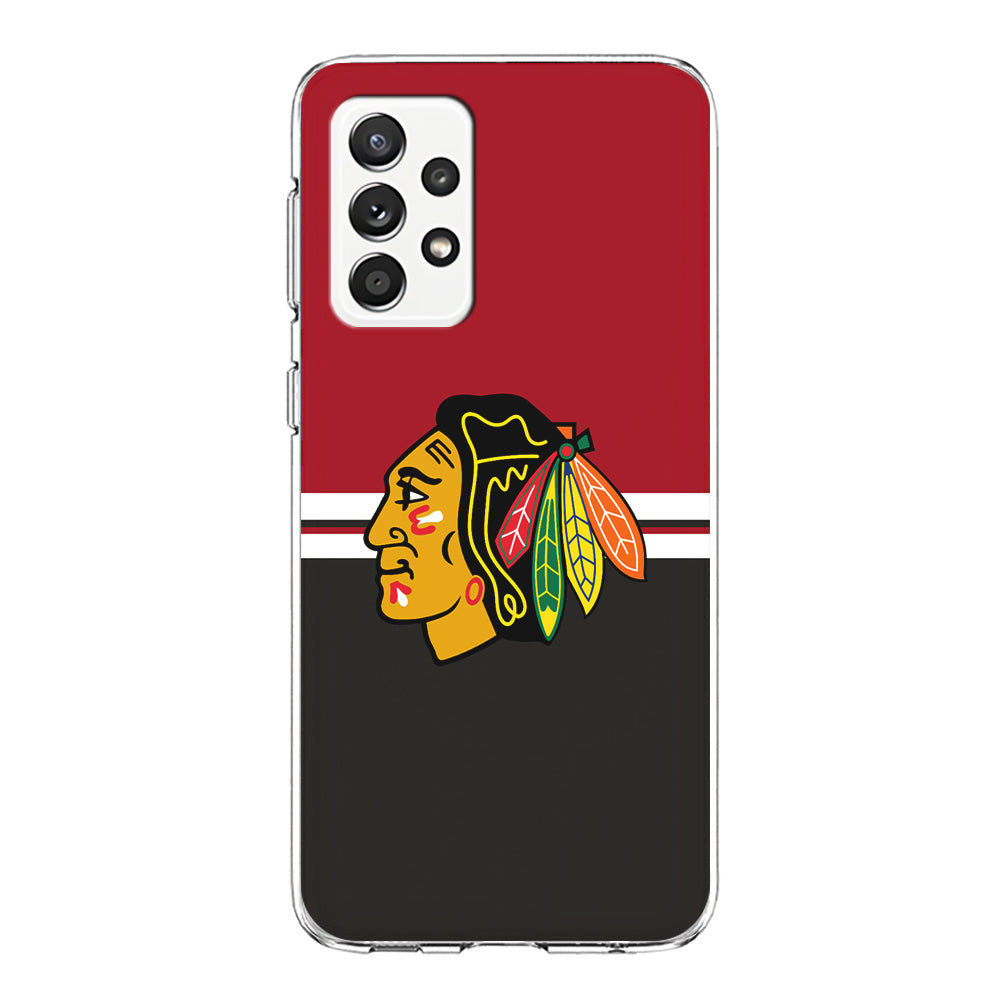 Hockey Chicago Blackhawks NHL 001 Samsung Galaxy A72 Case-Phone Case-Clear Soft Case-Altracase