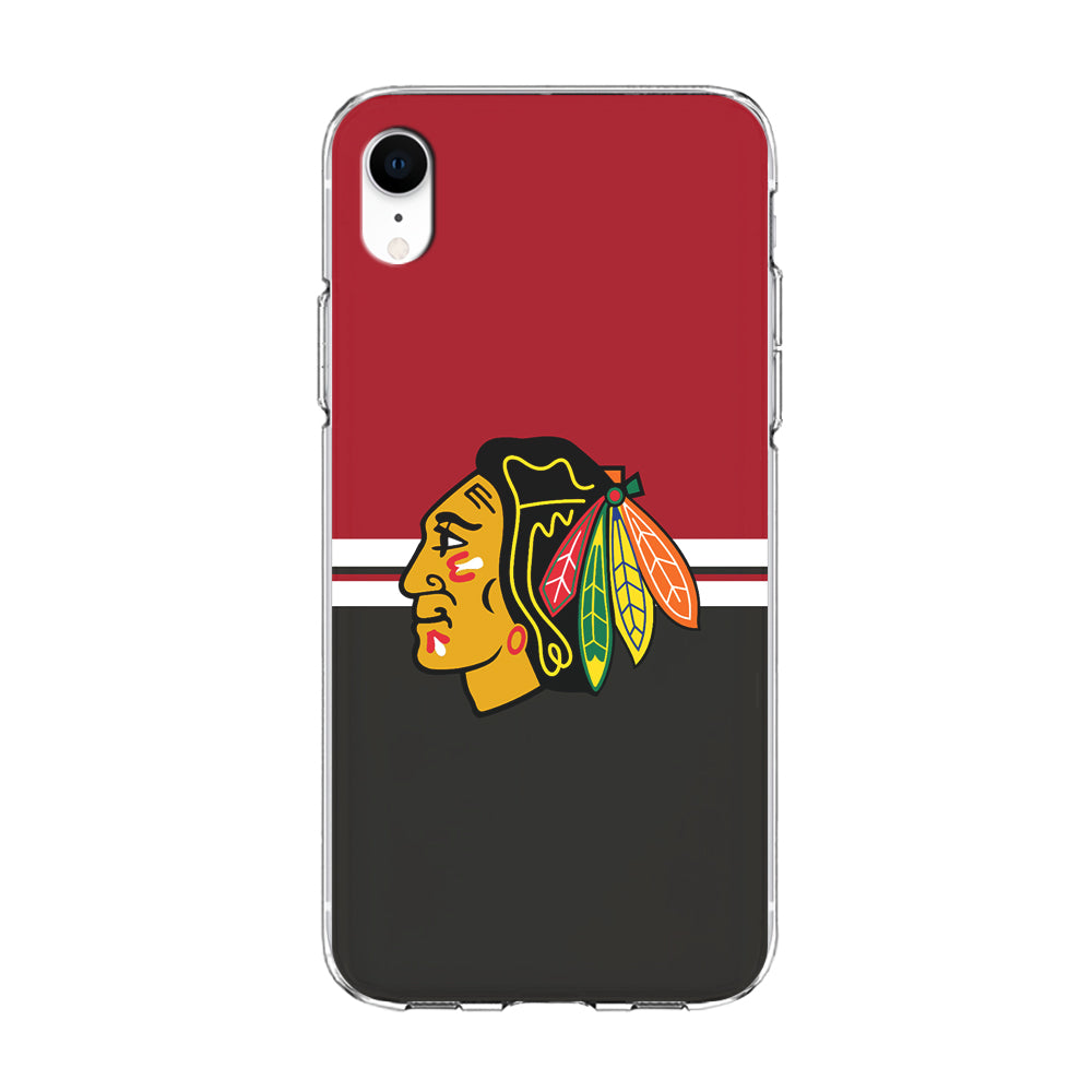 Hockey Chicago Blackhawks NHL 001 iPhone XR Case-Phone Case-Clear Soft Case-Altracase