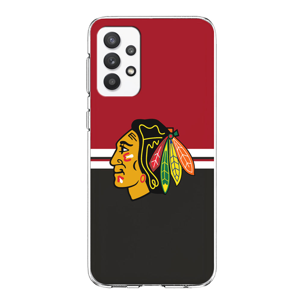 Hockey Chicago Blackhawks NHL 001 Samsung Galaxy A32 Case-Phone Case-Clear Soft Case-Altracase