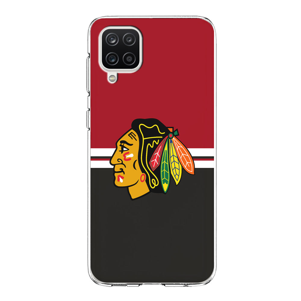 Hockey Chicago Blackhawks NHL 001 Samsung Galaxy A12 Case-Phone Case-Clear Soft Case-Altracase