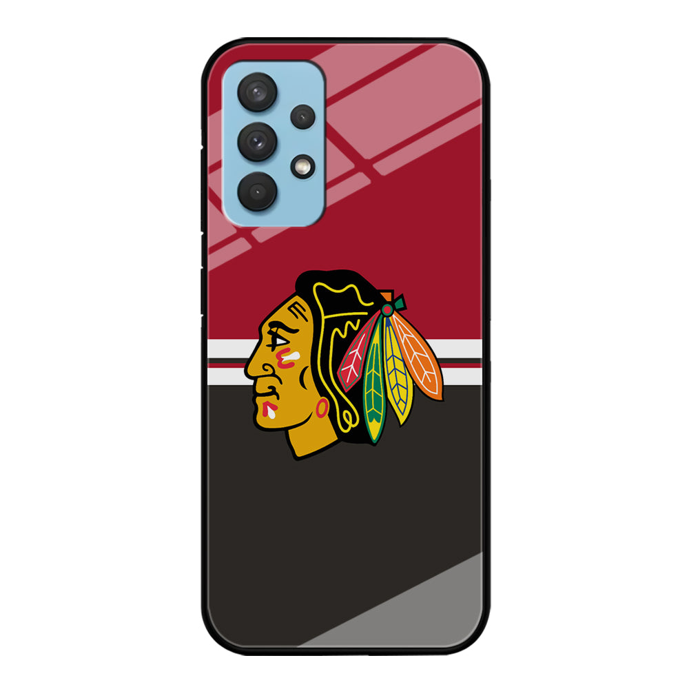 Hockey Chicago Blackhawks NHL 001 Samsung Galaxy A32 Case-Phone Case-Tempered Glass Case-Altracase