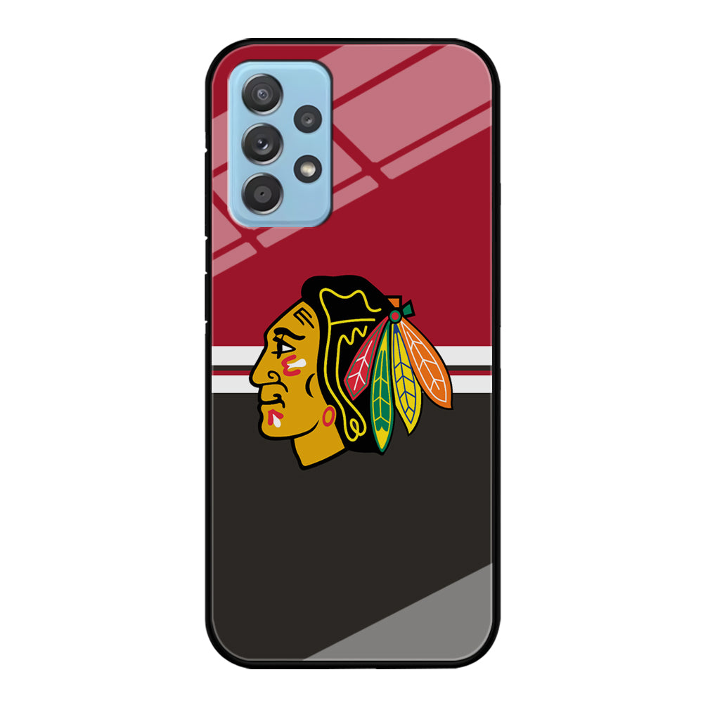 Hockey Chicago Blackhawks NHL 001 Samsung Galaxy A72 Case-Phone Case-Tempered Glass Case-Altracase