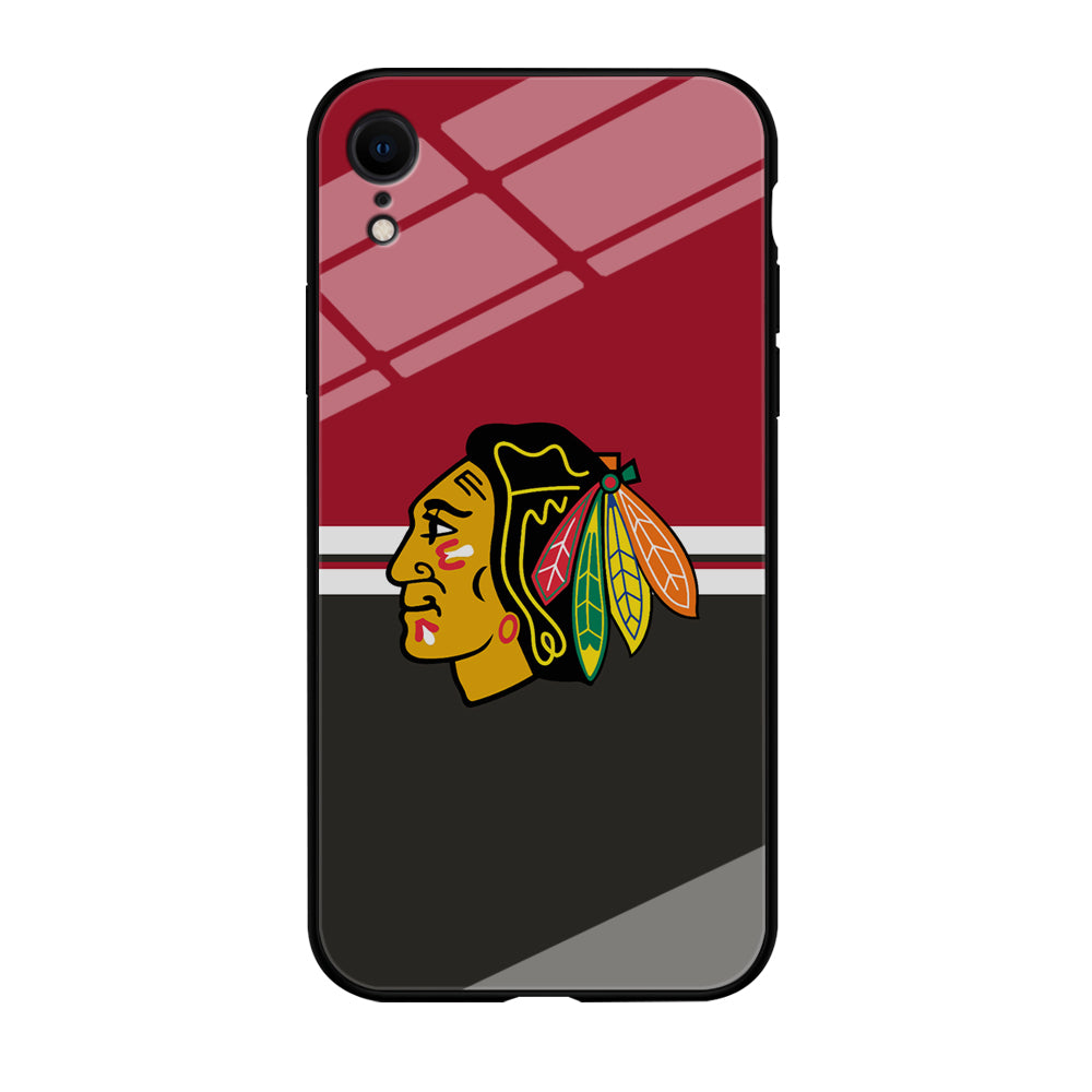Hockey Chicago Blackhawks NHL 001 iPhone XR Case-Phone Case-Tempered Glass Case-Altracase
