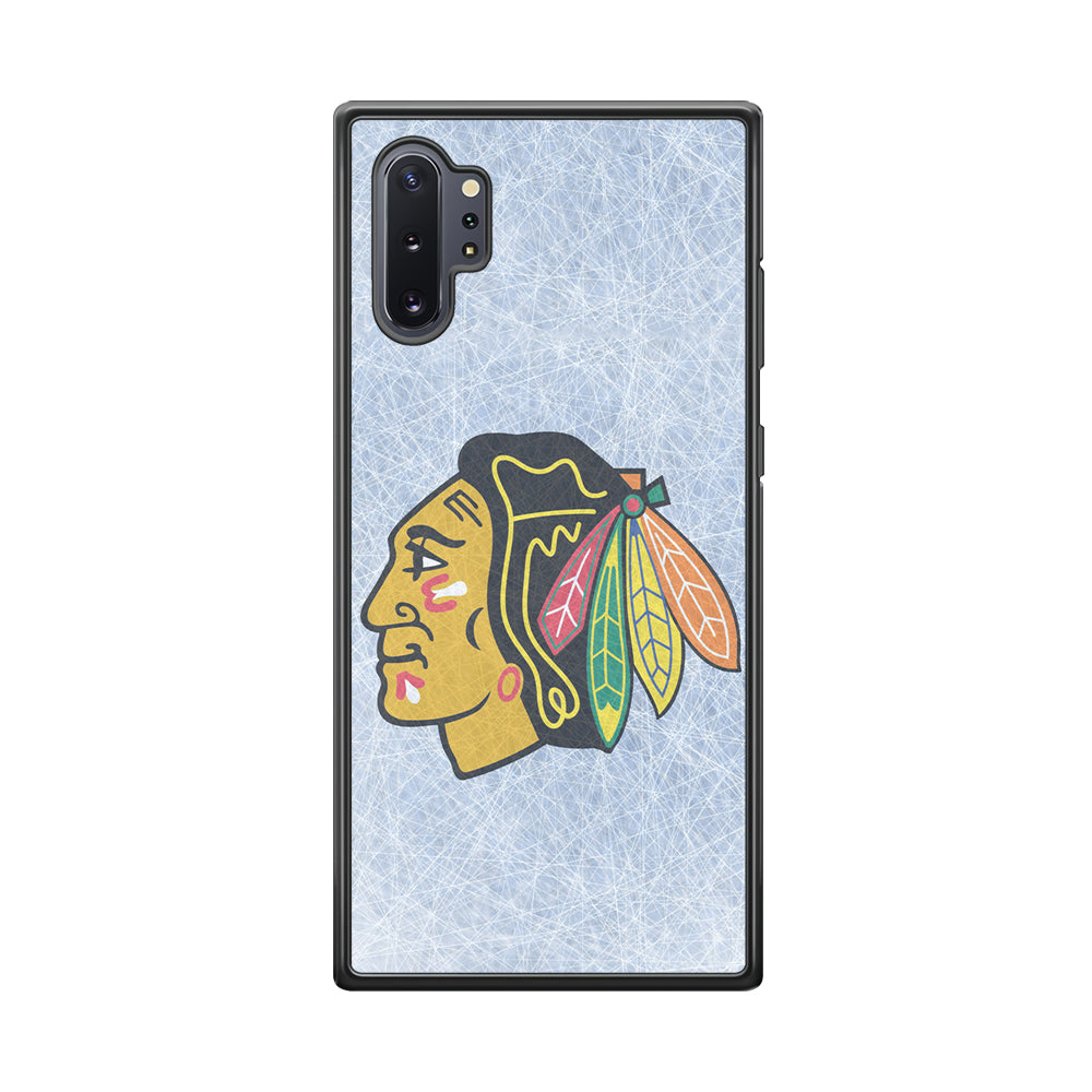 Hockey Chicago Blackhawks NHL 002 Samsung Galaxy Note 10 Plus Case-Phone Case-Rubber Black (2D Case)-Altracase